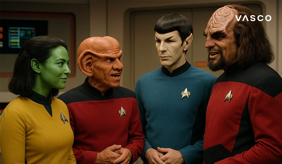 Posada Zvjezdane flote u šarenim uniformama